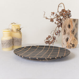 モノクロ皿　25