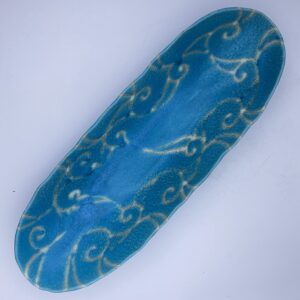 舟形皿　アラベスク