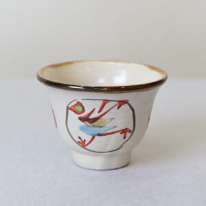 赤絵　湯のみ　広口