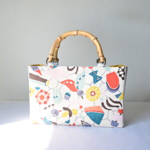 鞄　小鳥と積み木