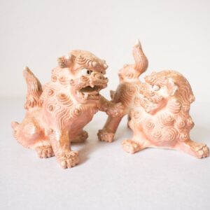 戯れシーサー(対）